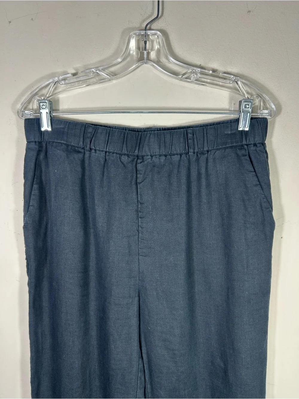 Quince Pants Womens Medium Black Coastal Bohemian Organic Capsule Minimalist